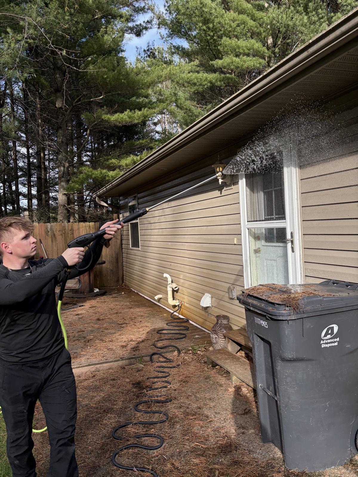 Recent exterior cleaning project in Central Wisconsin